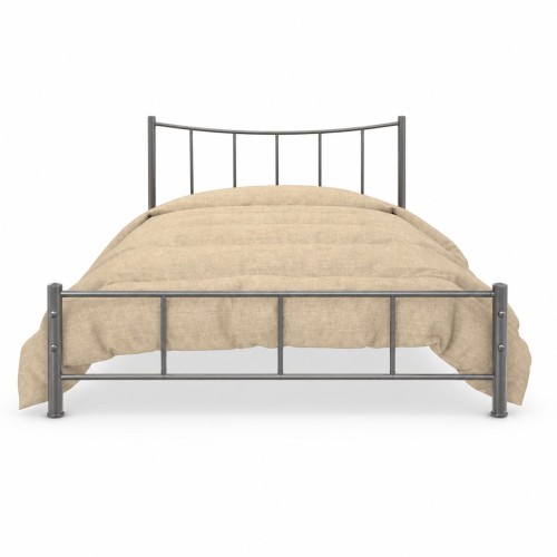 ΜΕΤΑΛΛΙΚΟ ΣΙΔΕΡΕΝΙΟ ΚΡΕΒΑΤΙ ΧΑΜΟΓΕΛΟ ΜΑΖΙ ΜΕ ΣΤΡΩΜΑ FOAM SLEEP WELL Μονό 90Χ190-200 ΕΚ. 