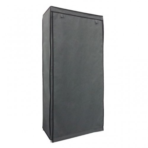 ΠΑΠΟΥΤΣΟΘΗΚΗ ΥΦΑΣΜΑΤΙΝΗ 60Χ30Χ138εκ. HM247.01 ΓΚΡΙ