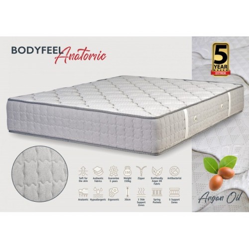 KPS ΣΤΡΩΜΑ BODYFEEL ANATOMIC 110X190ΕΚ ARGANOIL KPS ΣΤΡΩΜΑ BODYFEEL ANATOMIC 110X190ΕΚ ARGANOIL