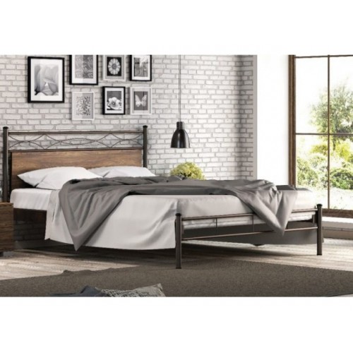 KPS- ΑΡΙΑΔΝΗ ΚΡΕΒΑΤΙ ΞΥΛΙΝΟ-ΜΕΤΑΛΛΙΚΟ ΔΙΠΛΟ ΕΛΛΗΝΙΚΗΣ ΚΑΤΑΣΚΕΥΗΣ ΓΙΑ ΣΤΡΩΜΑ 150Χ200 ΕΚ