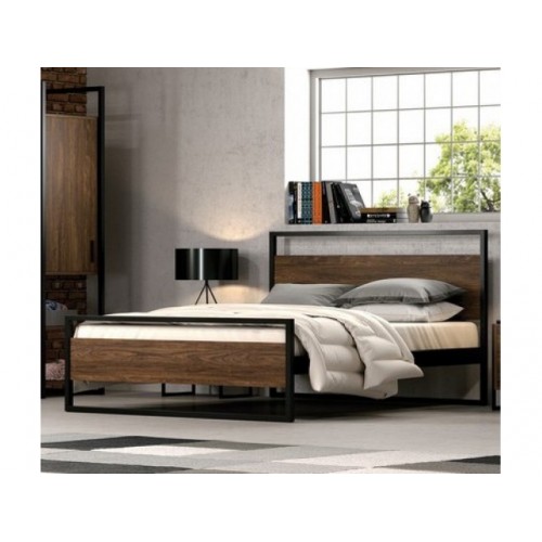 KPS- ΛΩΡΑ ΚΡΕΒΑΤΙ ΞΥΛΙΝΟ-ΜΕΤΑΛΛΙΚΟ ΔΙΠΛΟ ΕΛΛΗΝΙΚΗΣ ΚΑΤΑΣΚΕΥΗΣ ΓΙΑ ΣΤΡΩΜΑ 160Χ190 ΕΚ