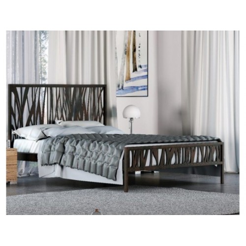 KPS- FOREST ΚΡΕΒΑΤΙ ΜΕΤΑΛΛΙΚΟ ΔΙΠΛΟ ΕΛΛΗΝΙΚΗΣ ΚΑΤΑΣΚΕΥΗΣ ΓΙΑ ΣΤΡΩΜΑ 160Χ190 ΕΚ