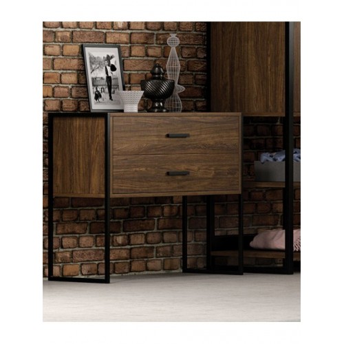 KPS- K07 ΤΟΥΑΛΕΤΑ ΔΟΥΚΑΣ ΜΕ 2 ΣΥΡΤΑΡΙΑ ΞΥΛΟ-ΜΕΤΑΛΛΟ 90Χ40Χ76 ΕΚ