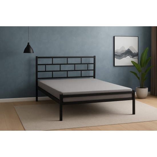 Μεταλλικό Κρεβάτι Modern Grid – Minimal Σχεδιασμός & Υψηλή Αντοχή Μονό  Για στρώμα 90*190 εκ.