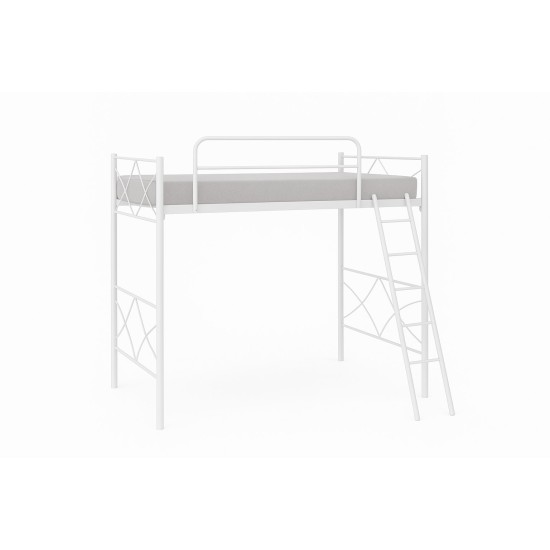 Μεταλλική Κουκέτα Loft 90x190 με Σκάλα – Ιδανική για Γραφείο ή Εξοικονόμηση Χώρου