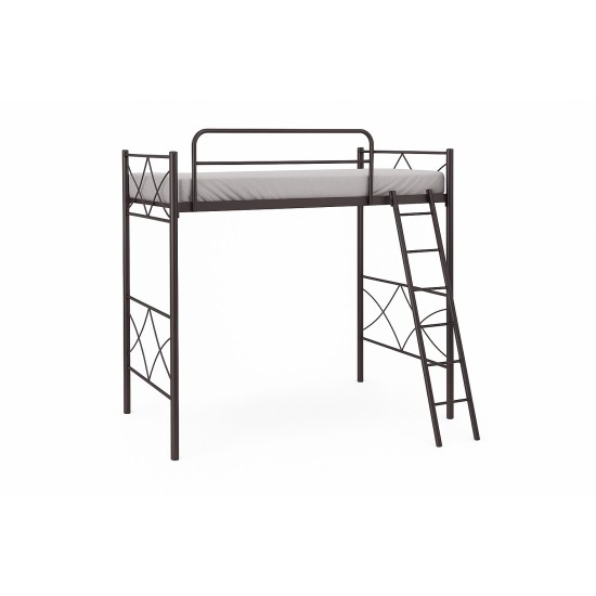 Μεταλλική Κουκέτα Loft 90x190 με Σκάλα – Ιδανική για Γραφείο ή Εξοικονόμηση Χώρου