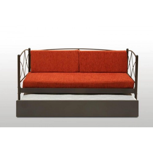 ΜΕΤΑΛΙΚΟ ΚΡΕΒΑΤΙ ΚΑΝΑΠΕΣ ΑΝΔΡΟΣ ΣΥΡΟΜΕΝΟΣ Μονό 90Χ190  