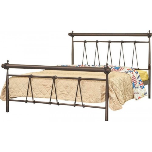 ΜΕΤΑΛΛΙΚΟ ΚΡΕΒΑΤΙ ΣΥΡΜΑ Διπλό 150x200cm ΜΑΖΙ ΜΕ ΑΝΑΤΟΜΙΚΟ ΣΤΡΩΜΑ ΚΑΙ ΤΑΒΛΕΣ