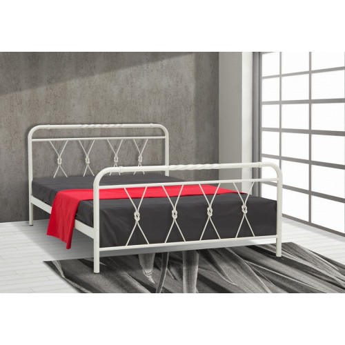 ΡΟΜΒΑΚΙ ΜΕΤΑΛΛΙΚΟ ΚΡΕΒΑΤΙ ΔΙΑΣΤΑΣΗΣ ΣΤΡΩΜΑΤΟΣ 90Χ190