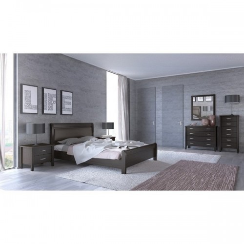 ΚΡΕΒΑΤΙ ΜΕΛΑΜΙΝΗΣ Νο 16Β ΧΡΩΜΑ WENGE ΔΙΠΛΟ 150Χ200 