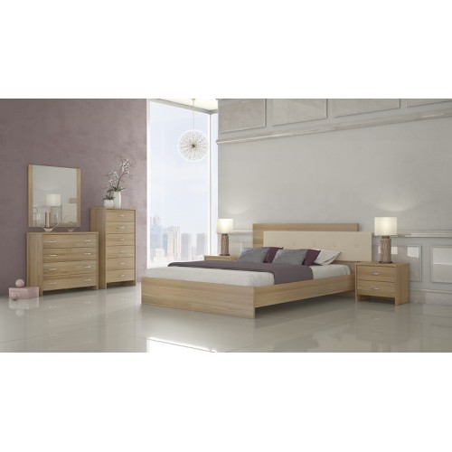 Νο 5 LATTE SAVVIDIS FURNITURE ΚΡΕΒΑΤΙ ΜΕΛΑΜΙΝΗΣ ΔΙΠΛΟ 150Χ200 
