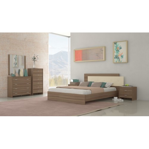 Νο 5 MOCCA SAVVIDIS FURNITURE ΚΡΕΒΑΤΙ ΜΕΛΑΜΙΝΗΣ ΔΙΠΛΟ 150Χ200 