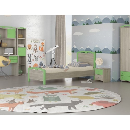 ΠΑΙΔΙΚΟ ΚΡΕΒΑΤΙ Νο2 ΜΟΝΟ 90Χ190 ΜΕΛΑΜΙΝΗΣ ΠΑΙΔΙΚΟ ΚΡΕΒΑΤΙ Νο2 ΜΟΝΟ 90Χ190 ΜΕΛΑΜΙΝΗΣ