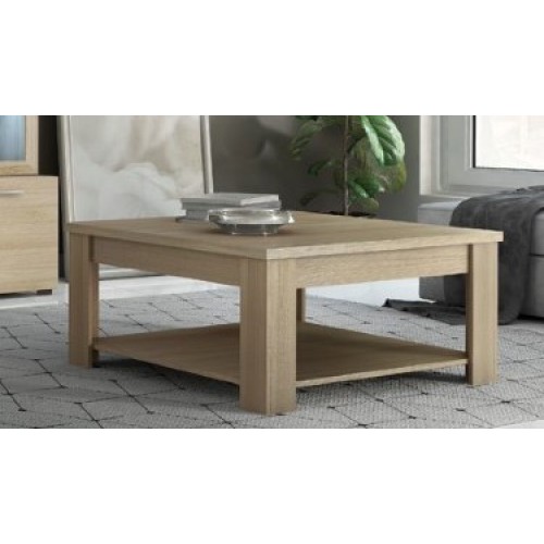 ΤΡΑΠΕΖΑΚΙ ΣΑΛΟΝΙΟΥ Νο9 90Χ90Χ42cm ΤΕΤΡΑΓΩΝΟ ΜΕ ΡΑΦΙ