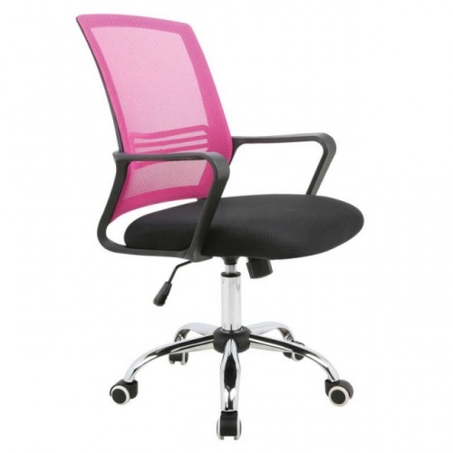 ΒΣ1600 ΧΡΩΜΙΟ/ΡΟΖ MESH ΠΟΛΥΘΡΟΝΑ ΓΡΑΦΕΙΟΥ