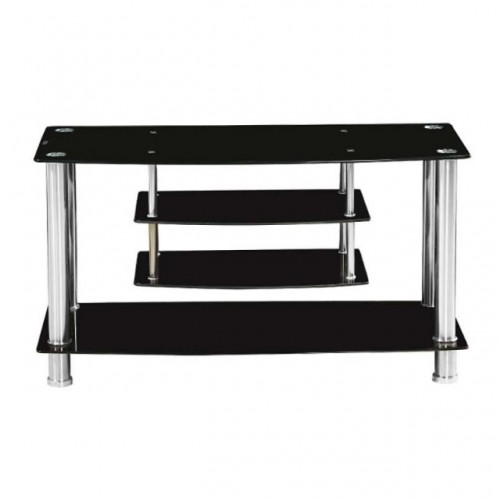 TV4 ΜΑΥΡΟ 100Χ45Χ50εκ.ΕΠΙΠΛΟ