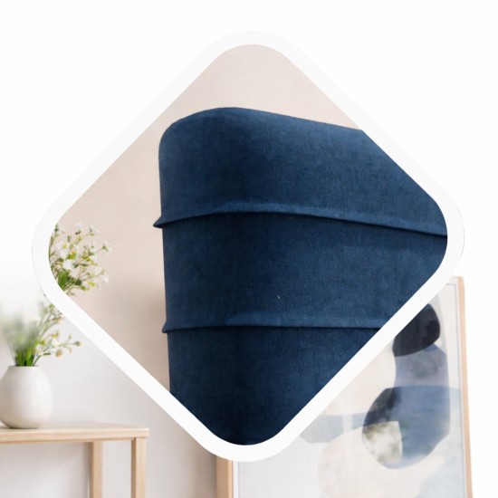 Υφασμάτινο Κρεβάτι N100 με Επενδυμένο Κεφαλάρι Ημίδιπλο 110Χ190Χ111 ύψος κεφαλαριού – Επιλογή από 19 Χρώματα Υφάσματος