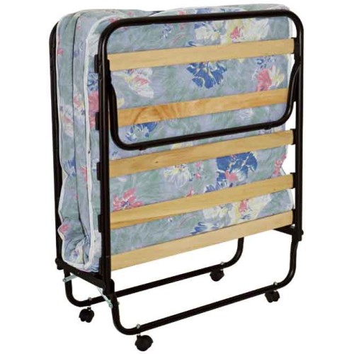 Velco ΚΡΕΒΑΤΙ ΜΕΤΑΛΛΙΚΟ ΕΝΙΣΧΥΜΕΝΟ ΠΤΥΣΣΟΜΕΝΟ ΙΤΑΛΙΑΣ ΜΕ ΡΟΔΕΣ & ΣΤΡΩΜΑ 7cm