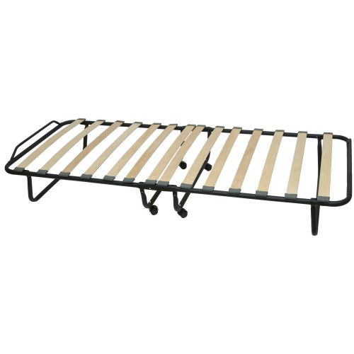 Velco ΚΡΕΒΑΤΙ ΜΕΤΑΛΛΙΚΟ ΕΝΙΣΧΥΜΕΝΟ ΠΤΥΣΣΟΜΕΝΟ ΙΤΑΛΙΑΣ ΜΕ ΡΟΔΕΣ & ΣΤΡΩΜΑ 7cm