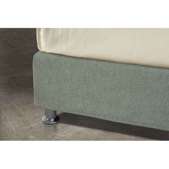 Ντυμένο Κρεβάτι MOON με Υφασμάτινο Κεφαλάρι – Μοντέρνος Σχεδιασμός & Άνεση Ύπνου Μονό 90Χ200 εκ.