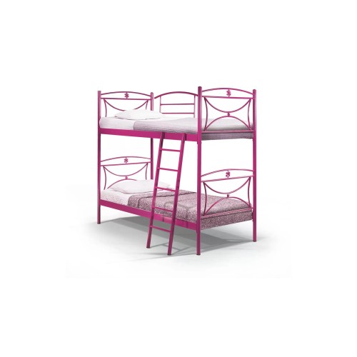 Marga Μεταλλική Κουκέτα 8231 για στρώμα 90x190 με Σκάλα & Προστατευτικό Κάγκελο – Πρακτική & Ασφαλής