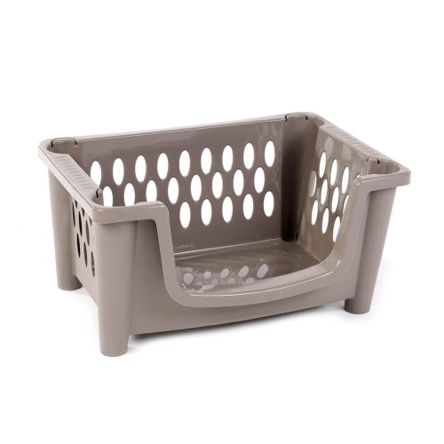 Homeplast Carina Καλάθι Αποθήκευσης Πλαστικό Μπεζ 48.5x34x25cm