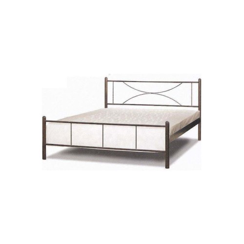 Νο 20 ΜΕΤΑΛΛΙΚΟ ΚΡΕΒΑΤΙ Διπλό 140Χ200 ΕΚ. ΜΑΖΙ ΜΕ ΤΑΒΛΕΣ ΚΑΙ ΣΤΡΩΜΑ 