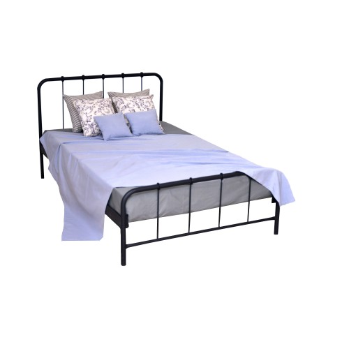 ΜΕΤΑΛΛΙΚΟ ΚΡΕΒΑΤΙ Ημίδιπλο ΓΙΑ ΣΤΡΩΜΑ 120Χ200  ΕΚΡΟΥ  