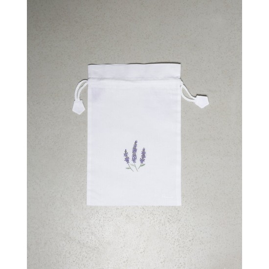 Θήκη Φύλαξης Για Εσώρουχα, Make-up Buggie Λεβάντα 20x30cm Άσπρο Θήκη Φύλαξης Για Εσώρουχα, Make-up Buggie Λεβάντα 20x30cm Άσπρο