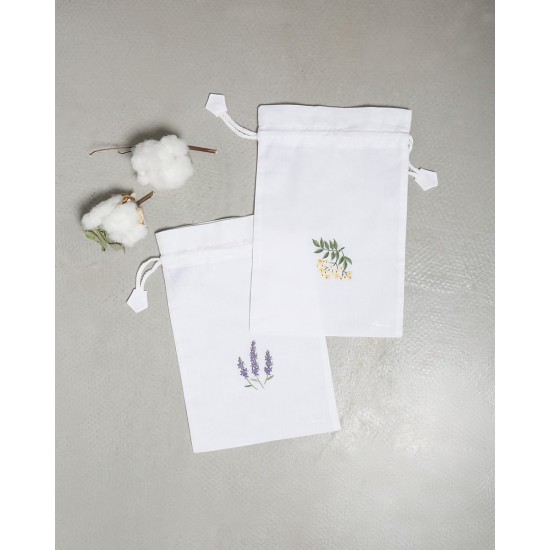 Θήκη Φύλαξης Για Εσώρουχα Buggie Flower 20x30cm Άσπρο Θήκη Φύλαξης Για Εσώρουχα Buggie Flower 20x30cm Άσπρο