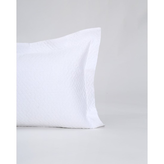 Ζακάρ Πικέ Μαξιλαροθήκη Oxford Augerinos 50x70 5cm Άσπρο Ζακάρ Πικέ Μαξιλαροθήκη Oxford Augerinos 50x70 5cm Άσπρο