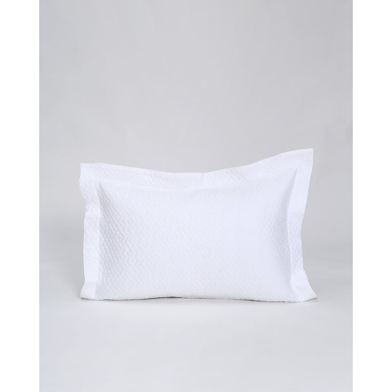 Ζακάρ Πικέ Μαξιλαροθήκη Oxford Augerinos 50x70 5cm Άσπρο Ζακάρ Πικέ Μαξιλαροθήκη Oxford Augerinos 50x70 5cm Άσπρο