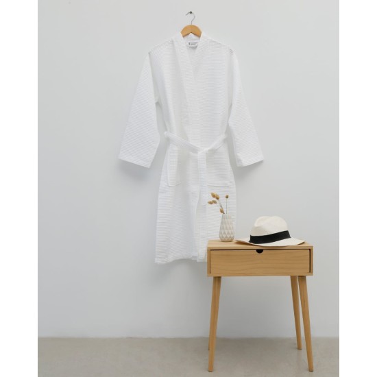 Πικέ Μπουρνούζι Oliver Medium Άσπρο