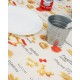 Τραπεζομάντηλο με Σχέδιο Ζυμαρικά Pasta 2 ατόμων Μπεζ