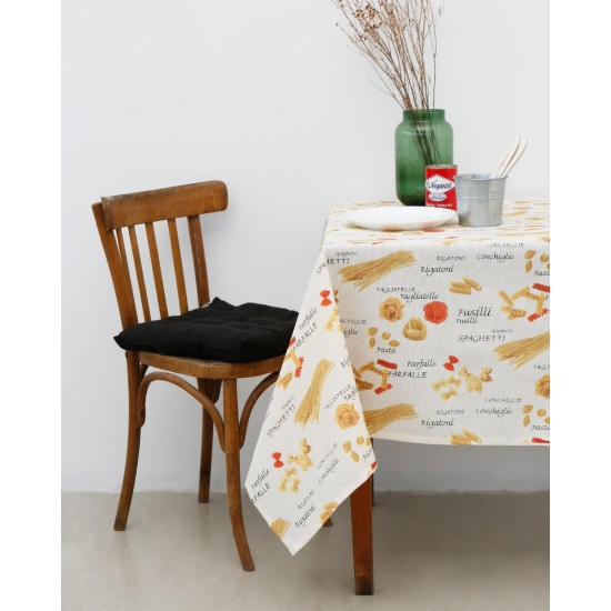 Τραπεζομάντηλο με Σχέδιο Ζυμαρικά Pasta 2 ατόμων Μπεζ