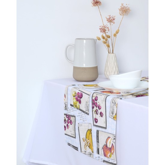 Τραβέρσα με Σχέδιο Φρούτα Recipe Fruits Τραβέρσα (45x170cm) Multi Τραβέρσα με Σχέδιο Φρούτα Recipe Fruits Τραβέρσα (45x170cm) Multi