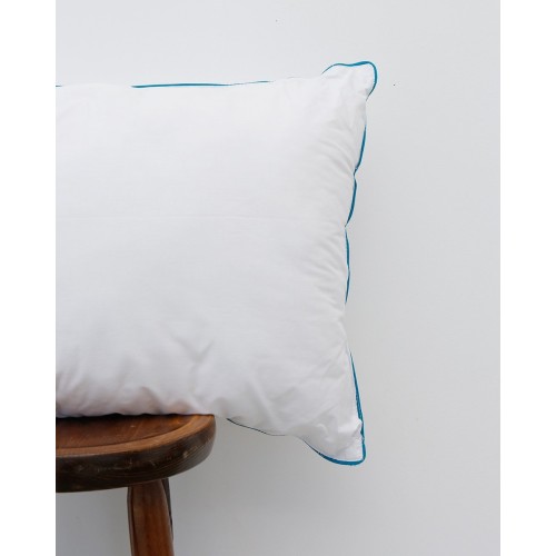 Βρεφική Μαξιλαροθήκη με Ρέλι Βαμβάκι Περκάλι Pallas 35x45cm Σιέλ