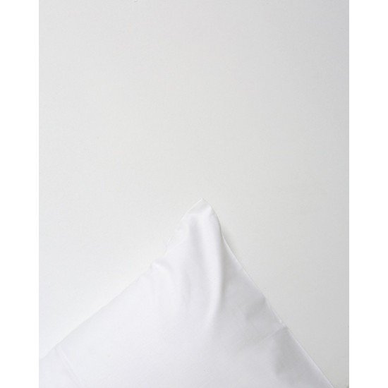 Λευκή Απλή Ξενοδοχειακή Μαξιλαροθήκη Peak 52x70cm Άσπρο