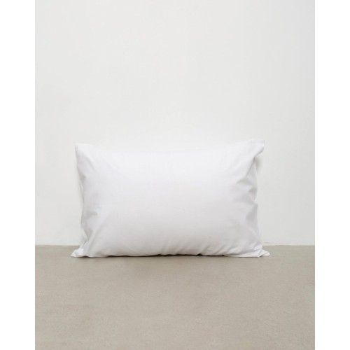 Λευκή Απλή Ξενοδοχειακή Μαξιλαροθήκη Peak 50x70cm 50x70cm Άσπρο