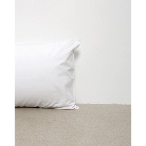 Λευκή Βαμβακοσατέν Bebe Μαξιλαροθήκη Silken 30x45cm Άσπρο