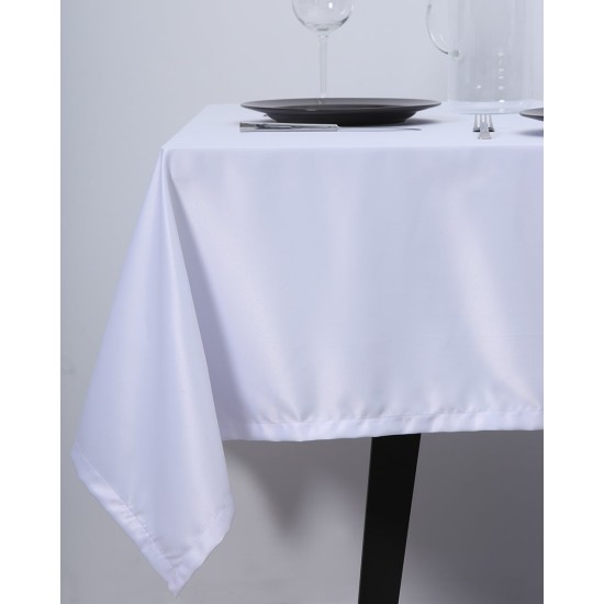 Μονόχρωμο τραπεζομάντηλο Ariel 4 ατόμων (110x110cm) Άσπρο Μονόχρωμο τραπεζομάντηλο Ariel 4 ατόμων (110x110cm) Άσπρο