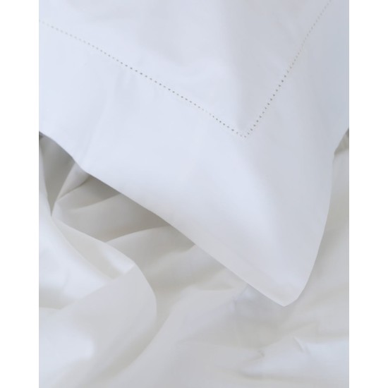 Αζούρ Σετ Σεντόνια 4 τεμ Georgette Super Υπέρδιπλη (240x260cm) Άσπρο