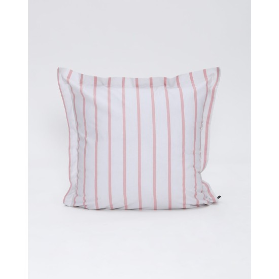 Διακοσμητική Ριγέ Μαξιλαροθήκη Samantha 40x40 3cm Γκρι