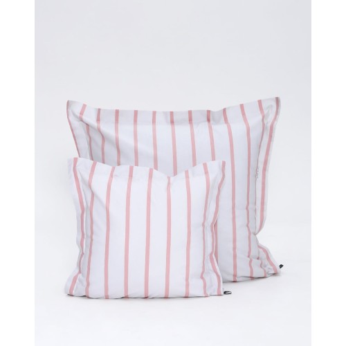 Διακοσμητική Ριγέ Μαξιλαροθήκη Samantha 40x40 3cm Γκρι