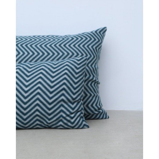 Βρεφική Fleece Chevron Μαξιλαροθήκη Firenze 30x45cm 30x45cm Γκρι