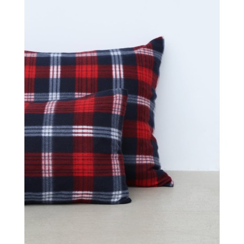 Βρεφική Fleece Scotish Μαξιλαροθήκη Firenze 30x45cm 30x45cm Κόκκινο