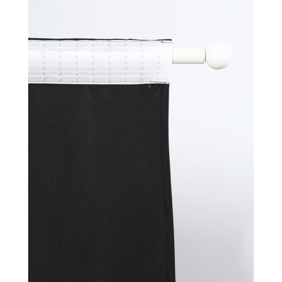 Έτοιμη Ραμμένη Κουρτίνα Σκίασης Jossa Στενό Φύλλο (145x255cm) Μαύρο