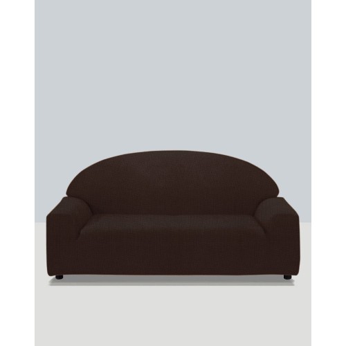 Ελαστικό Κάλυμμα Καναπέ Αχιβάδα Habit σε 7 Αποχρώσεις Τετραθέσιος (85x270cm) Καφέ