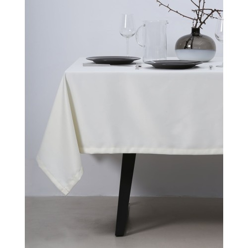 Μονόχρωμο τραπεζομάντηλο Ariel 8 ατόμων | 165x240cm Εκρού