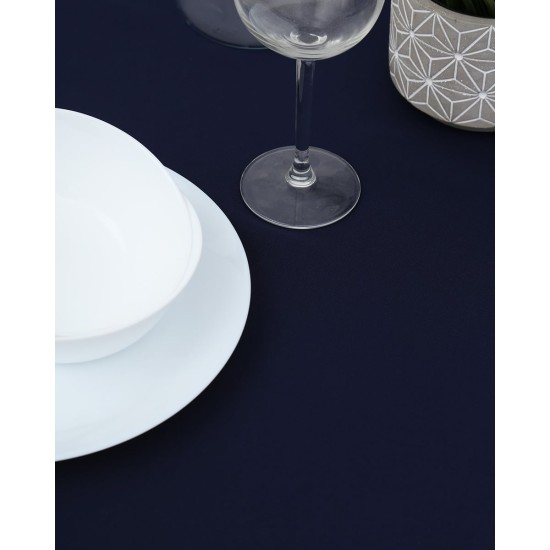 Μονόχρωμο τραπεζομάντηλο Monaco 6 ατόμων (135x175cm) Blue Black